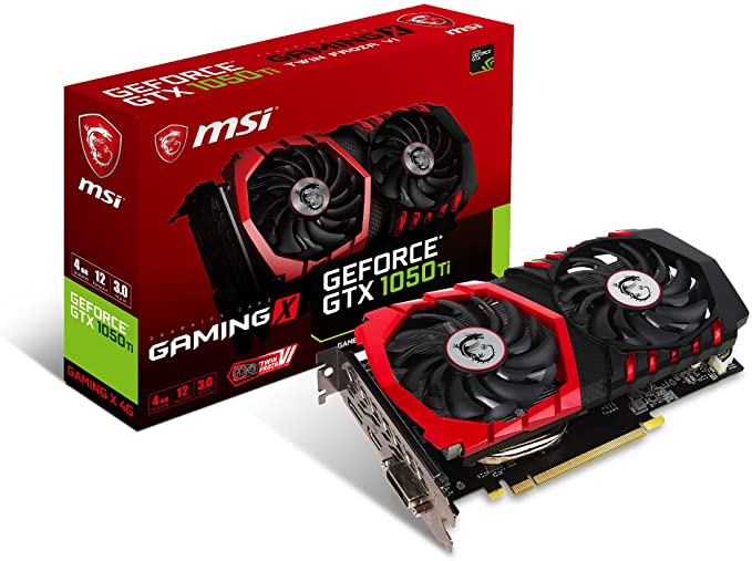 MSI NVidia GeForce GTX 1050 TI GAMING X 4GB DDR5 (Best Budget GPU)