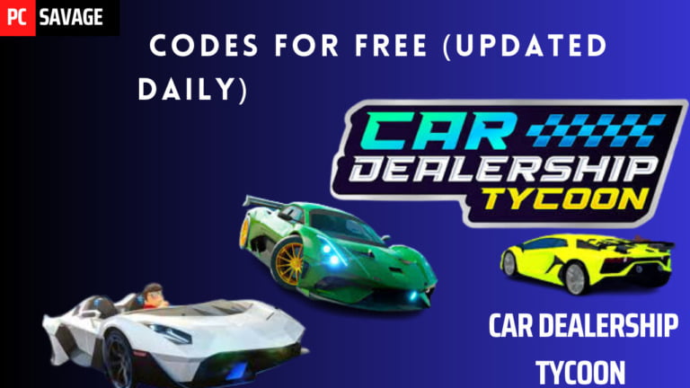 Car Dealership TYCOON Codes (Updated Today) - PCSavage